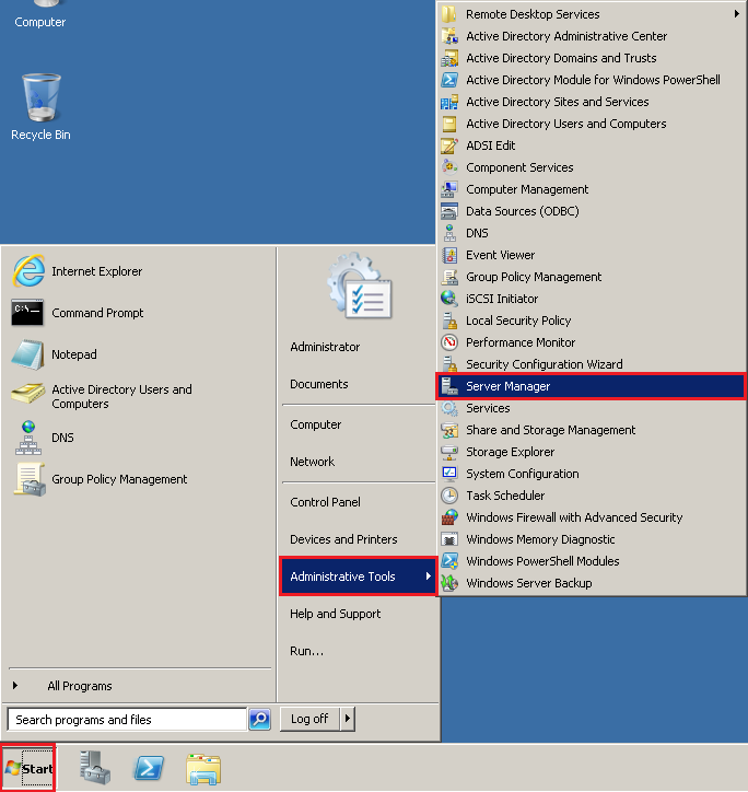 01. Para instalar o Print Management, clique em: