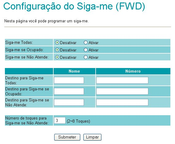 24 Manual do Usuário 1.7.5.1.1 Modo Convencional Utilização da tecla FWD no modo Siga-me convencional O usuário pode programar o número para onde deseja ser desviada a chamada.