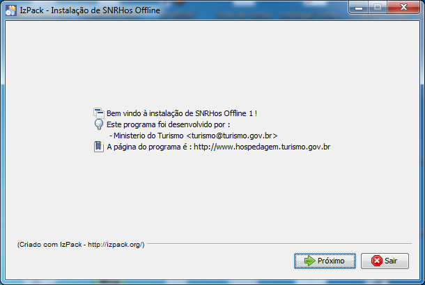 1. Instalação Para iniciar a instalação do SNRHos Off-line clique no ícone do instalador conforme abaixo: Após clicar