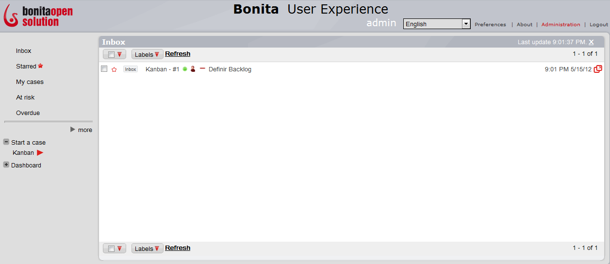 93 Figura 58 - Grupos de usuário. 5.3.3.5 Execução A execução dos processos automatizados pela ferramenta Bonitasoft, é feita por meio de um portal colaborativo