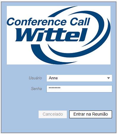 Login Existem duas maneiras de acessar o Web Conference, realizando o download do programa no nosso site (http://www.conferencecall.com.br/cola boracao.