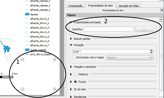 Você também pode adicionar imagens no compositor de impressão, utilizando o seguinte comando: