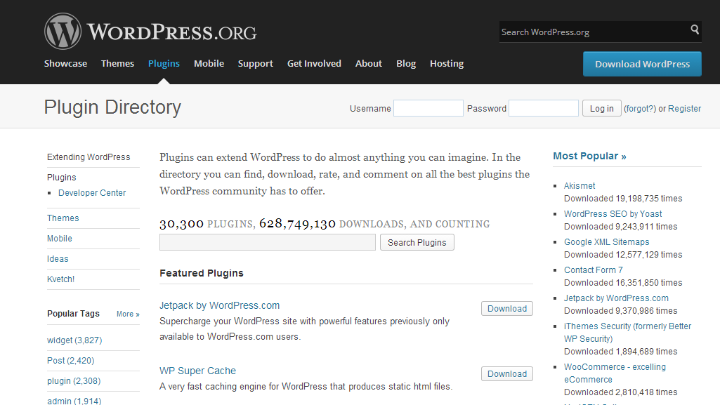 Plugins WordPress.com: WordPress.org: 0 (ZERO) plugins disponíveis Automattic seleciona e instala os plugins que ela deseja.