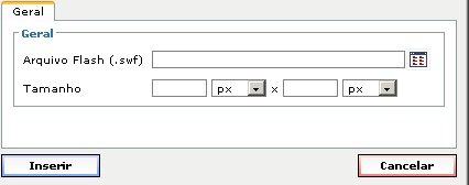 Módulos e Funcionalidades 79 e ao clicar no botão OK a imagem será adicionada ao texto. Ícone para acesso a tela de inserção de arquivo.