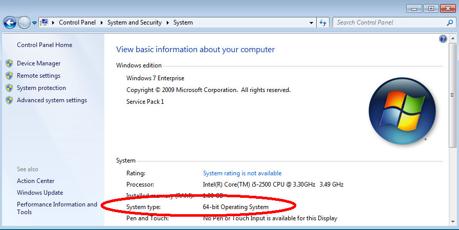 3. ( Windows 7 ) verifique se o seu computador é um Windows 7 de 32-bit ou 64-bit. Start Menu...Control Panel.