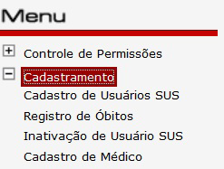 6 Cadastramento Cadastramento Permite o cadastramento de usuários SUS em tratamento por ARV, a transferência de pacientes cadastrados em outra Unidade Dispensadora de Medicamentos, a inclusão dos