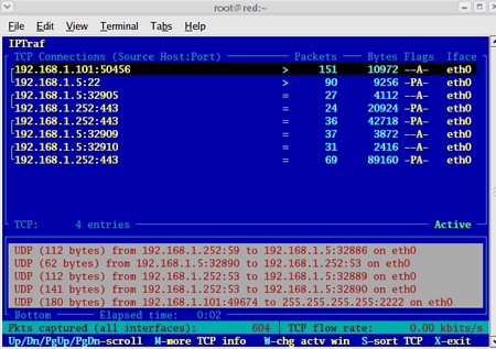 # tcpdump -X -i eth0 O tcpdump vai jogar tela todo o tráfico que estiver passando por sua interface de rede. Repare que não existe criptrografia!