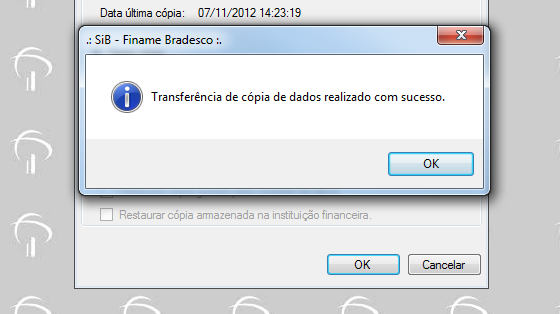 O sistema fará a geração automática de um arquivo com a extensão ZIP utilizando como denominação do arquivo o respectivo