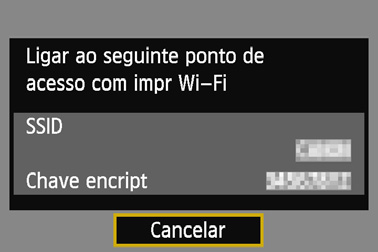 Utilizar o Ponto de Acesso da Câmara para Estabelecer uma Ligação 5 6 Ligue a impressora.