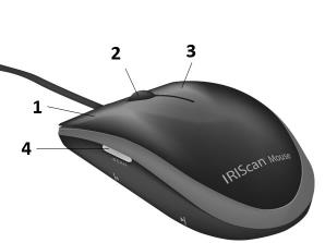 1. Introdução O IRIScan TM Mouse é uma combinação de mouse e scanner. Com a função de digitalização, você pode digitalizar documentos ao deslizar o mouse sobre eles.