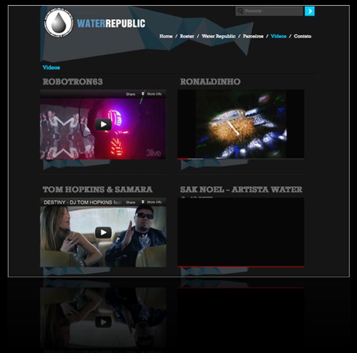 Water Republic Novo website de um dos principais players de eventos,