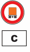 Códigos de Restrição dos Túneis Classificação dos túneis: A (sem restrições), B,C,D e E (restrições máximas)