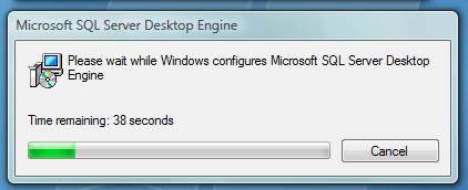 4. Aguarde a instalação terminar completamente e então reinicialize a máquina. NÃO APERTE o botão para reiniciar o Windows, pois o SQL estará sendo instalado neste momento.