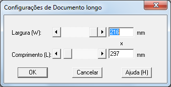 Capítulo 5 3 Em [Tipo ], selecione [Documento longo (Simplex)] ou [Documento longo (Duplex)].