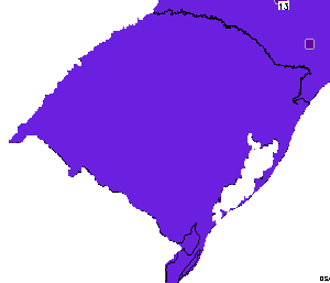 2 - Previsão do índice ultravioleta máximo para condições de céu claro (sem nuvens) no Estado do Rio Grande do Sul, em 06/02/2014. INDICE UV EXTREMO! RECOMENDA-SE EXTRA PROTEÇÃO!