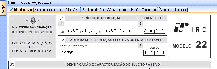 Caso o utilizador opte por não recalcular o modelo, o valor do campo irá ser mantido, sendo contudo alterada a fórmula do campo.