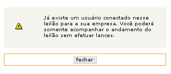 j i Figura 21 Status Agendado 2.7.1 Modo de Negociação Apenas o usuário conectado em modo de negociação poderá inserir lances por sua empresa quando o leilão estiver em andamento.