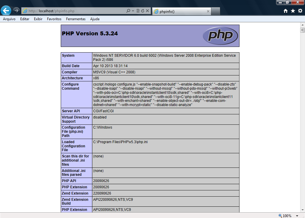 Figura 1.34 Agora vamos instalar o PHPMyAdmin e o MySQL. Vamos começar com o MySQL caso seja a última versão a 5.6.14.0 será necessária a atualização do Net FrameWork para a versão 4.