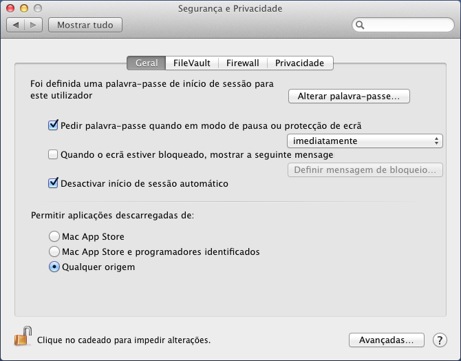 2. Clique com o botão direito sobre Cartão de Cidadão e clique em Desinstalar 2.2. Mac OS X 2.2.1. Alteração das preferências de segurança Nas versões 10.8 (Mountain Lion) e 10.