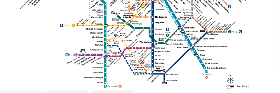 Mobilidade Urbana Sistema Metroviário Linha 6 - Laranja Linha 4