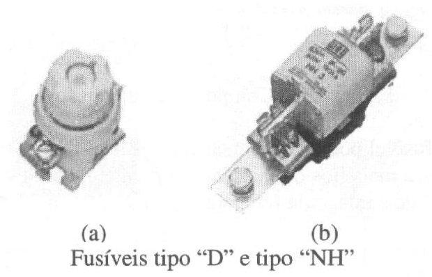 O elemento fusível pode ter diversas formas. Em função da corrente nominal do fusível, ele compõe-se de um ou mais fios ou lâminas em paralelo, com trecho(s) de seção reduzida.