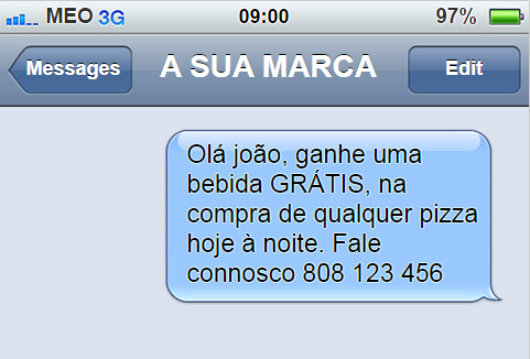 3 DICAS PARA MELHORAR SUAS CAMPANHAS DE SMS 9 Chamada de atenção Certifique se o seu texto é claro e tem uma acção embutida.