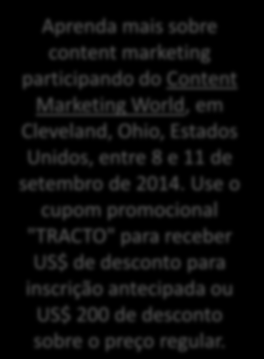 Sobre a Tracto A Tracto Content Marketing é uma empresa brasileira altamente especializada em content marketing.