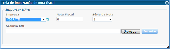 Clicando em Reaproveitar NF-e, irá abrir a primeira a tela da etapa 1 de preenchimento da NF-e, com todos os campos em branco, reaproveitando assim, a númeração desta NF-e para uma nova emissão.