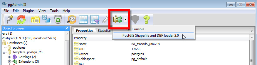 Importação de Arquivos Shapefile para o PostGIS Esta é uma tarefa complementar.