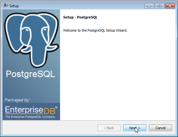 9 para Windows 32 bits: 2 Inicie a instalação do PostgreSQL. As primeiras telas são simples.