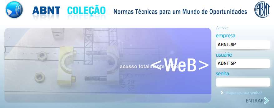 Visualize a NOTIFICAÇÃO e RESPOSTA. 9.5 ESQUECI MINHA SENHA DE ACESSO Para acessar digite http://www.abntcolecao.com.