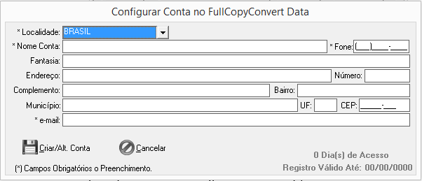encontra-se a base de dados do FullCopyConvert Data. 13. Após selecionar a opção Yes irá demonstrar a seguinte tela sobre as atualizações do FullCopyConvert. Selecione Fechar. 14.