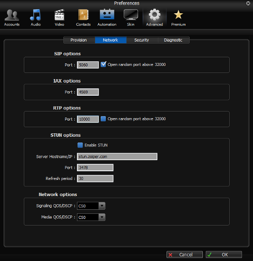 Enable STUN: Desabilitado Tutorial Instalação e Configuração Zoiper - Sistema Operacional Linux Caso tenha problema com seu