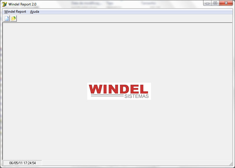 1. Tela Principal O WindelReport permite montar um relatório a partir de comandos SQL e configurações. A figura 1.