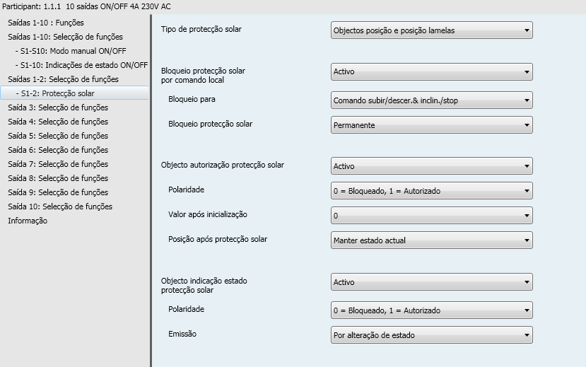 3.9.7 Protecção solar Princípio da proteção solar: Sombra e ajustes das lamelas Com o acompanhamento do limite de sombra, a proteção solar não é totalmente baixada, mas apenas até um ponto que