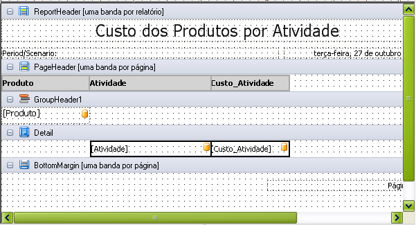 6. Faremos a seguinte conta: [Custo_Atividade] / [Custo_Produto] Verifique como a sua janela deve ficar 7. Clique no botão Ok 8.