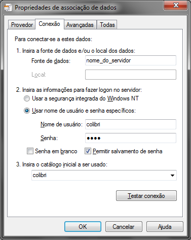 Configuração 17 Realizando a Configuração do Software Sis tema Gir o Para utilização do sistema Giro, será necessário ativar a chave de Driv e -T hru para que os dados do sistema C olibri sejam