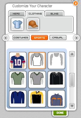 PASSO 3 PERSONALISE A APARÊNCIA DO SEU AVATAR Os três botões destacados abaixo permitem que você escolha cada uma das características físicas, roupas e acessórios do seu personagem (avatar).