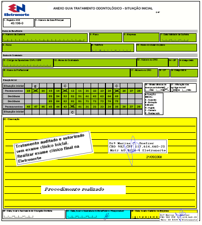 assinar e datar no campo 25. O beneficiário deverá assinar no campo 40 em todos os procedimentos que foram realmente realizados e no verso o campo 24.