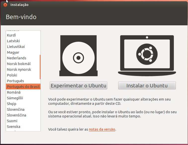 3. Iniciando a Instalação Desktop a) Monte uma Máquina Virtual com nome UbuntuDesktop e outra chamada UbuntuServer b) Baixe as