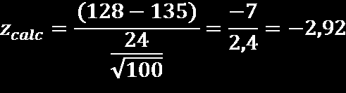 Passo 2 Nível de significância α = 0,05 Passo 3