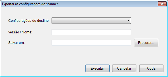 Capítulo 3 Server Criando um módulo de atualização das configurações do scanner É possível exportar as configurações do scanner como módulo de atualização que pode ser transferido ao Scanner Central