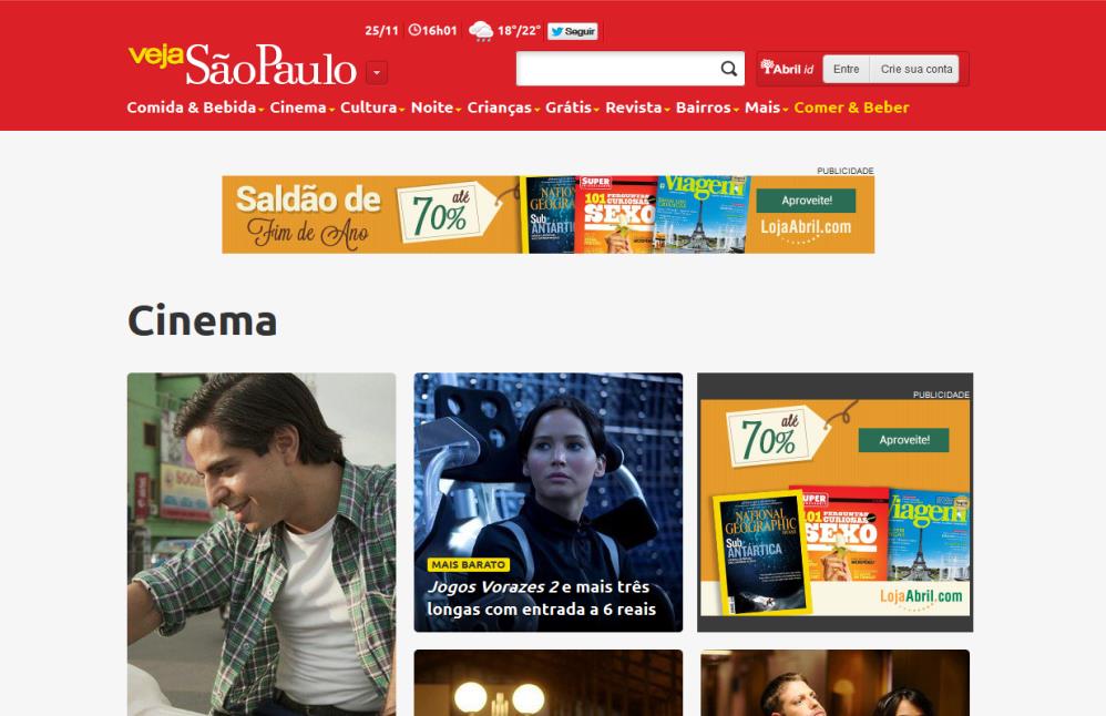 WELCOME AD Seja na home, nos blogs ou nos canais, sua peça estará