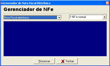 Configurando o Gerenciador de NF-e: Clicar com o botão direito do mouse sobre a tela do gerenciador da NF-e e selecionar as opções: o Saída impressão: habilitar a opção não imprimir DANFE; o Retorno