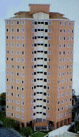 apartamento corte - fachada alvenaria estrutural no BRASIL