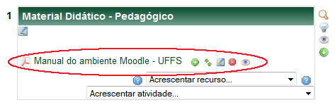 arquivo desejado ainda não tenha sido importado ao Moodle, pode-se fazê-lo neste momento.