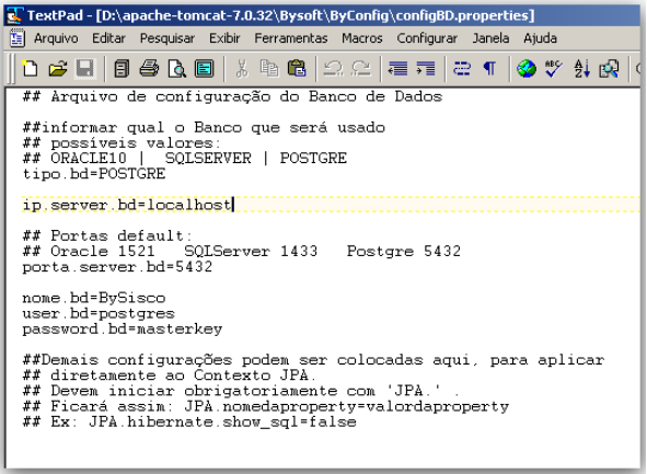 5.Criando banco de dados BYSISCO (PostgreSQL, Microsoft SQL Server, Oracle).