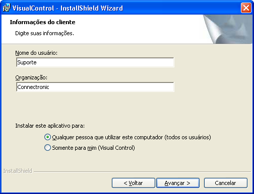 Instalação 11 Na seqüência, surgirá no monitor uma tela destinada a informar o caminho que ficarão os arquivos de configuração do sistema.