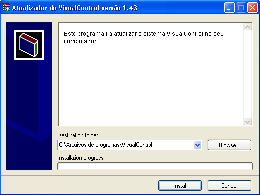 22 4 Manual de Instalação do VisualControl Atualização Para que o usuário possa está realizando as atualizações do sistema VisualControl, o responsável pelo sistema estará eventualmente