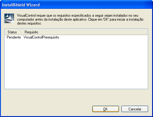 2 Manual de Instalação do VisualControl OK e escolher o idioma dos requisitos a serem instalados. 2.